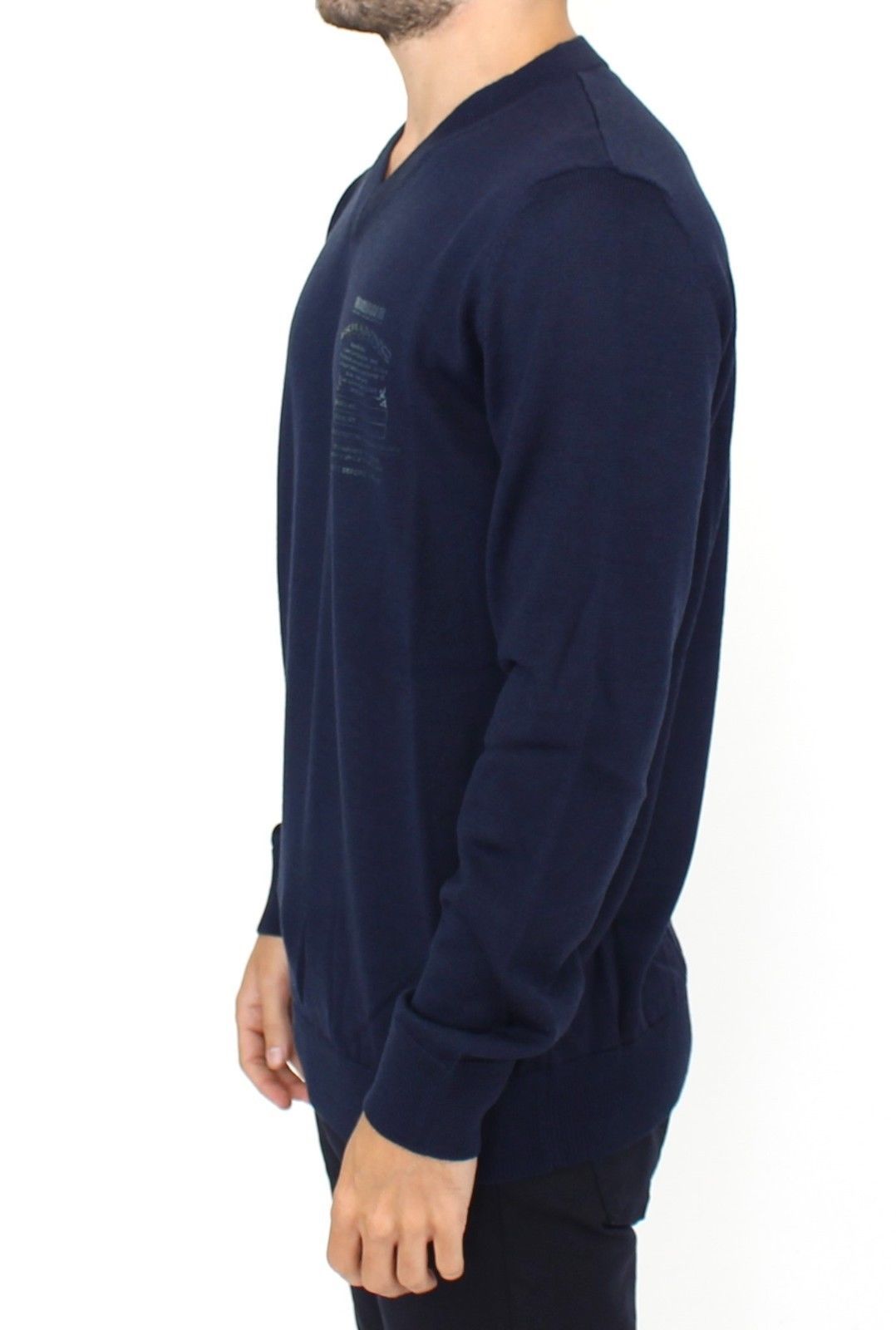 Wool Blend V-neck Pullover Men's Sweater - Ermanno Scervino - Modalova