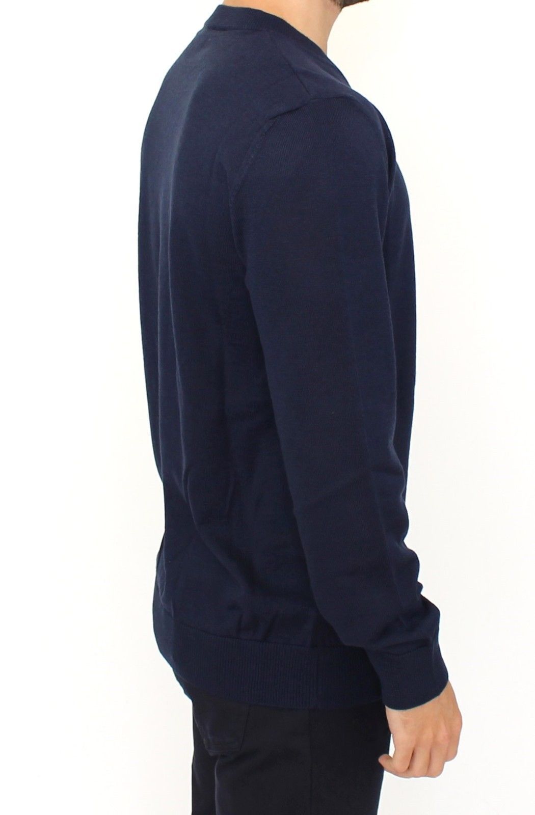 Wool Blend V-neck Pullover Men's Sweater - Ermanno Scervino - Modalova