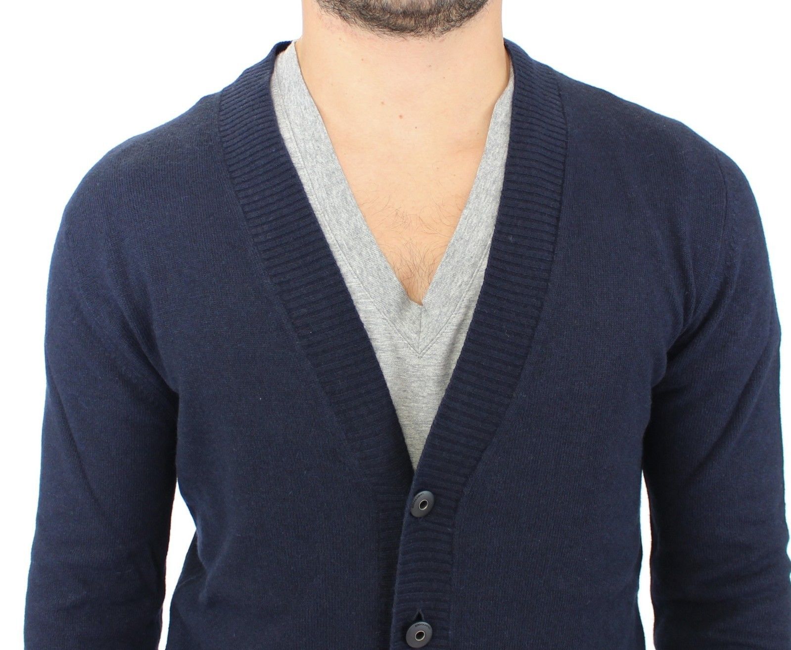 Wool Cashmere Cardigan Pullover Men's Sweater - Ermanno Scervino - Modalova
