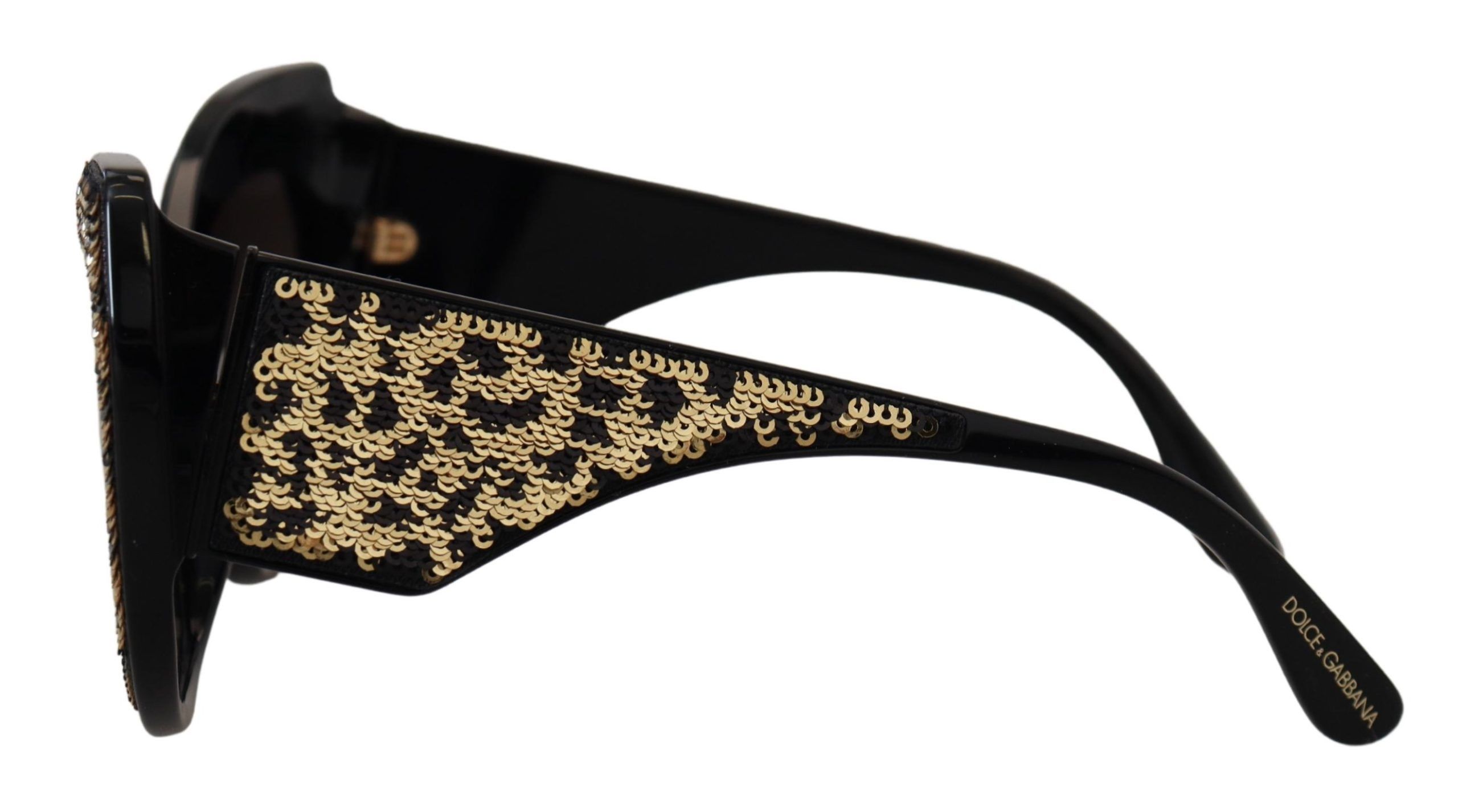 Gold Sequin Butterfly Polarized DG4326 Women's Sunglasses - Dolce & Gabbana - Modalova