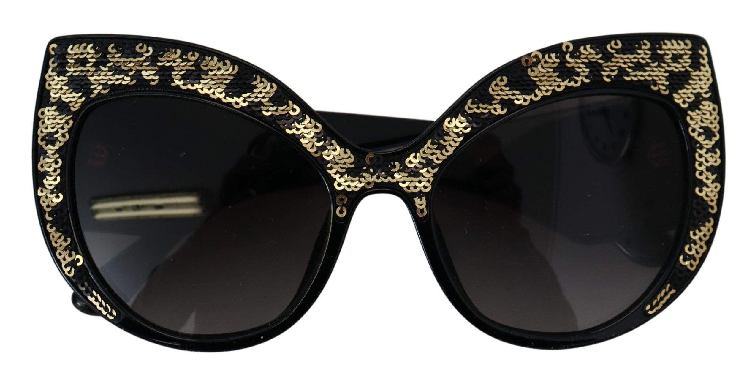 Gold Sequin Butterfly Polarized DG4326 Women's Sunglasses - Dolce & Gabbana - Modalova