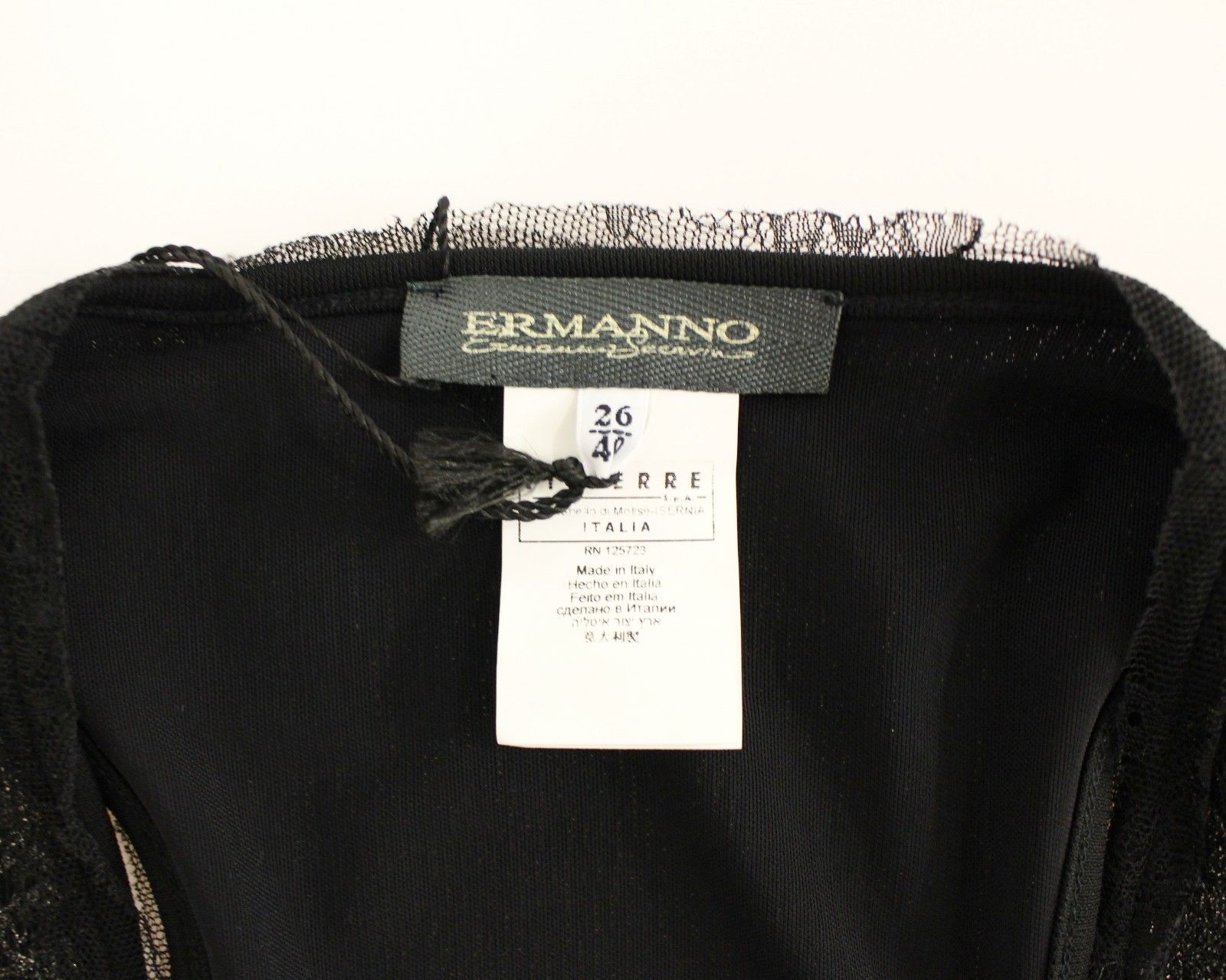 Lace Lined Stretch Mini Women's Dress - Ermanno Scervino - Modalova