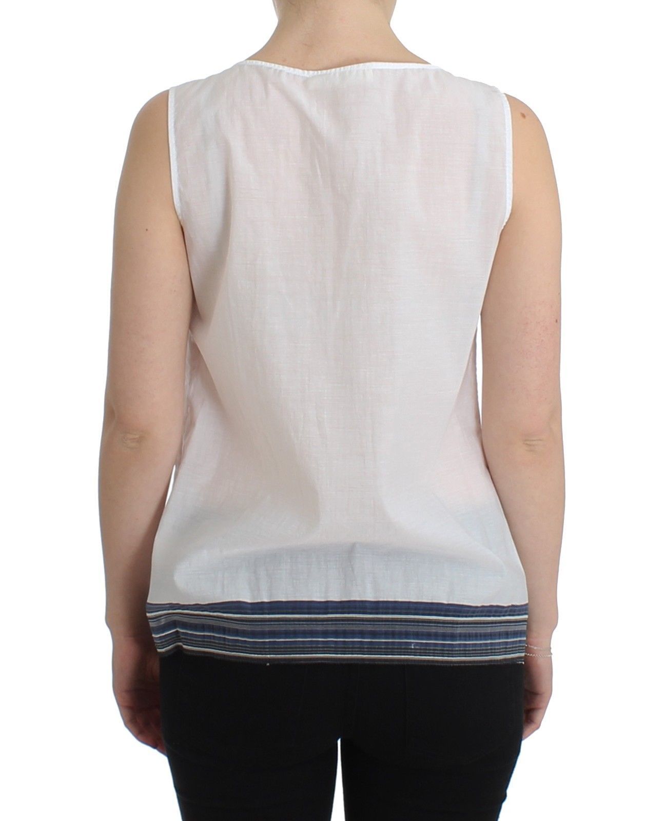 Blue Top Blouse Tank Shirt Women's Sleeveless - Ermanno Scervino - Modalova
