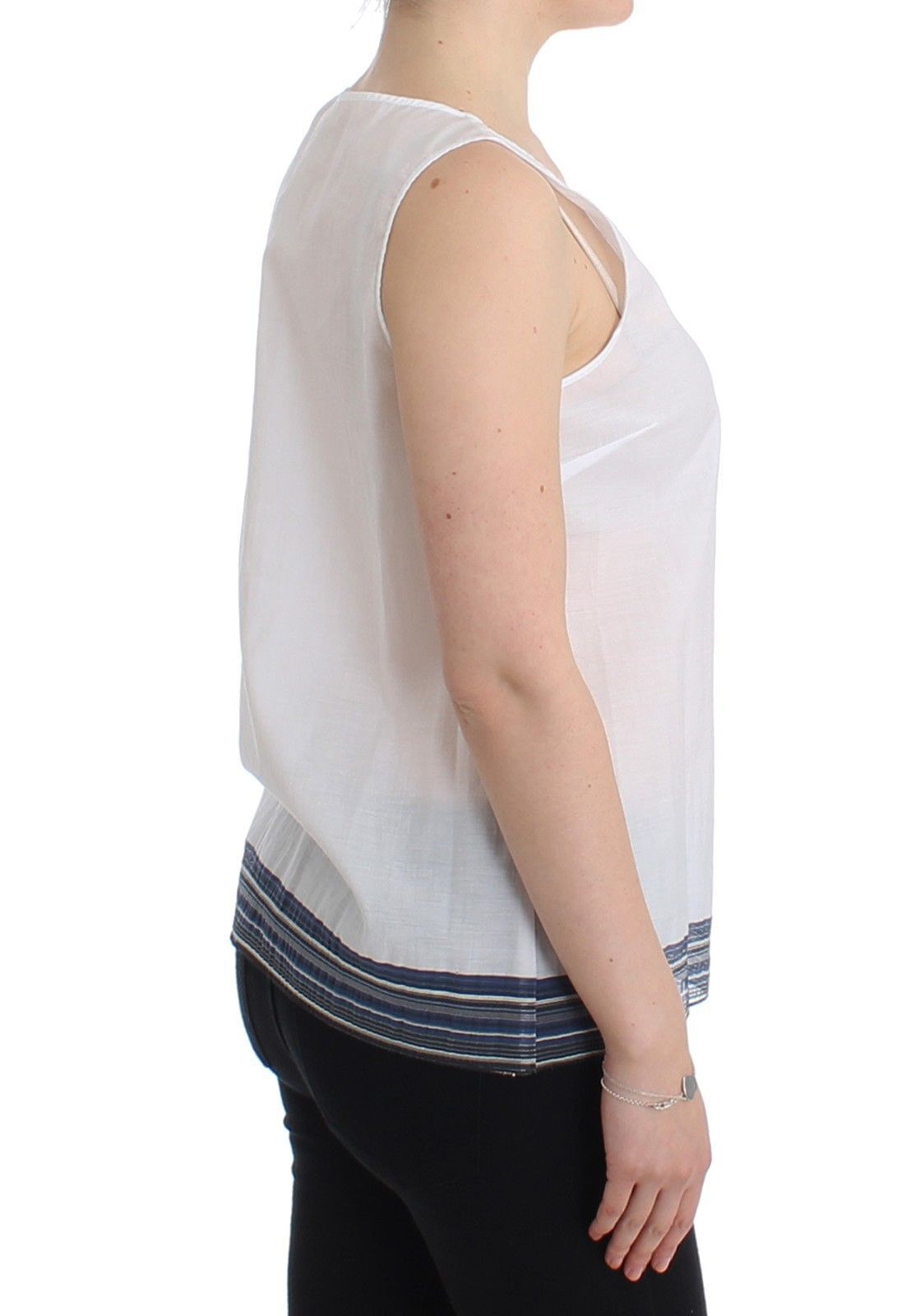 Blue Top Blouse Tank Shirt Women's Sleeveless - Ermanno Scervino - Modalova