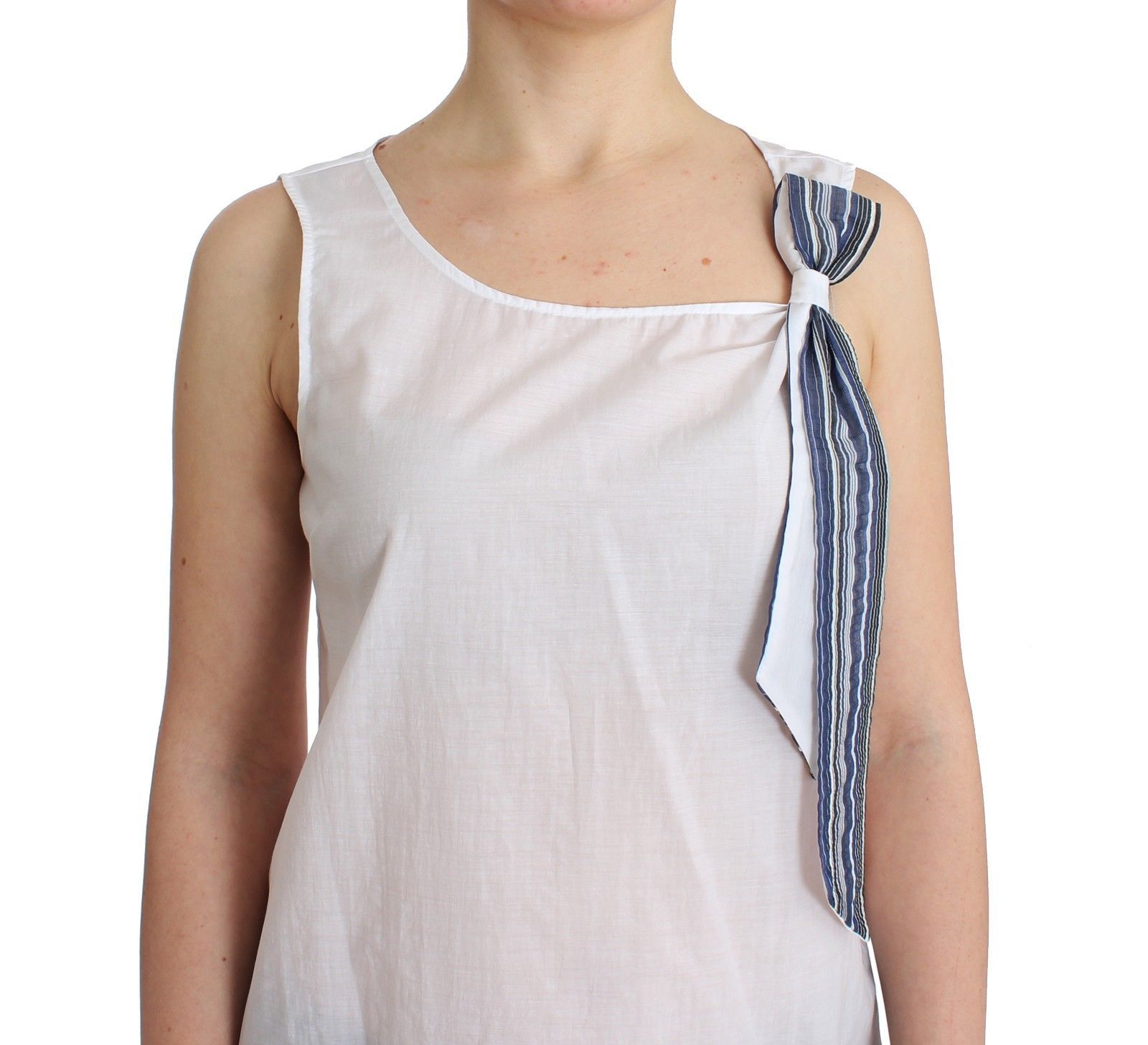 Blue Top Blouse Tank Shirt Women's Sleeveless - Ermanno Scervino - Modalova