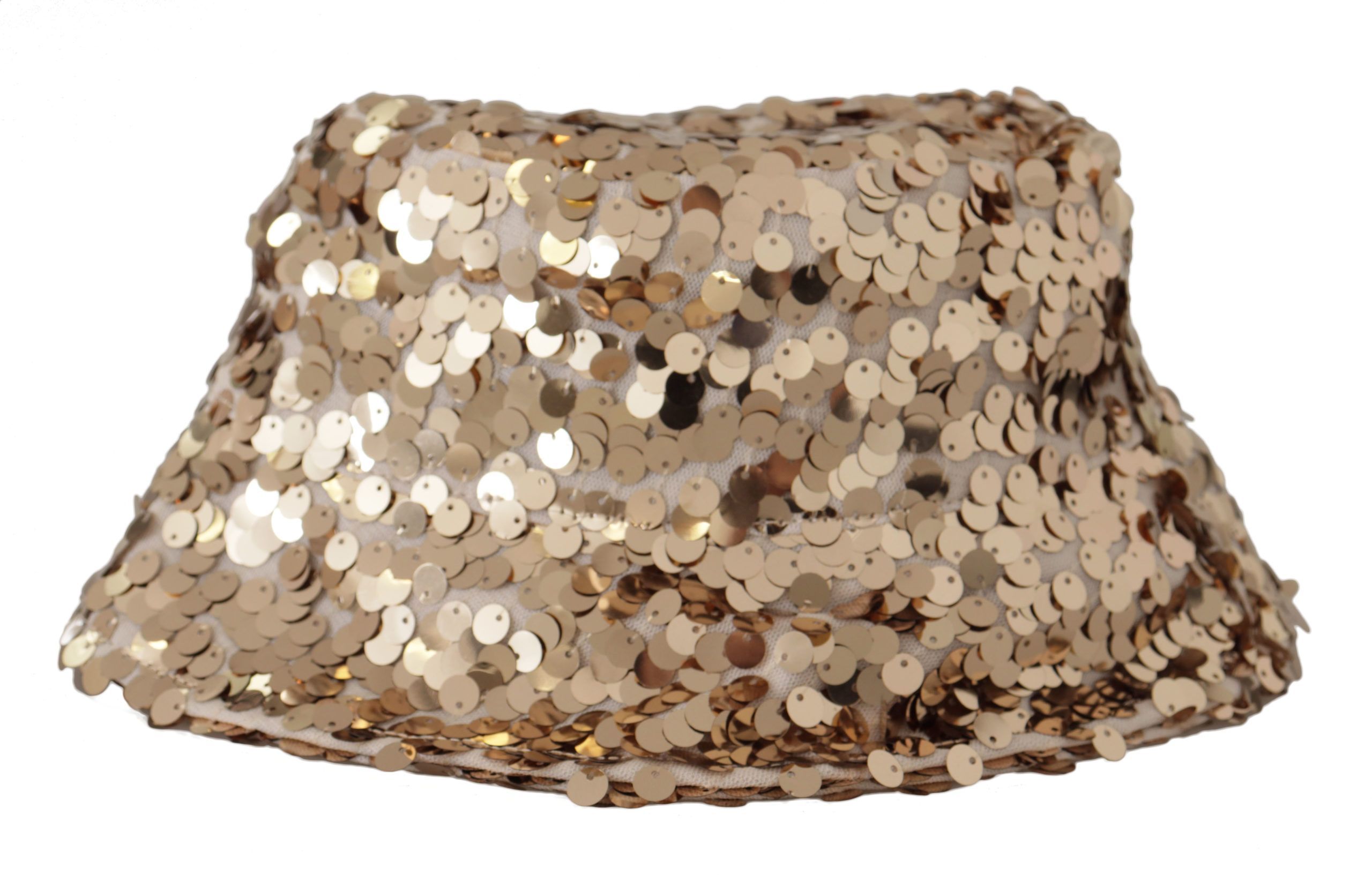 Silk Sequin Embellished Designer Brim Bucket Women's Hat - Dolce & Gabbana - Modalova