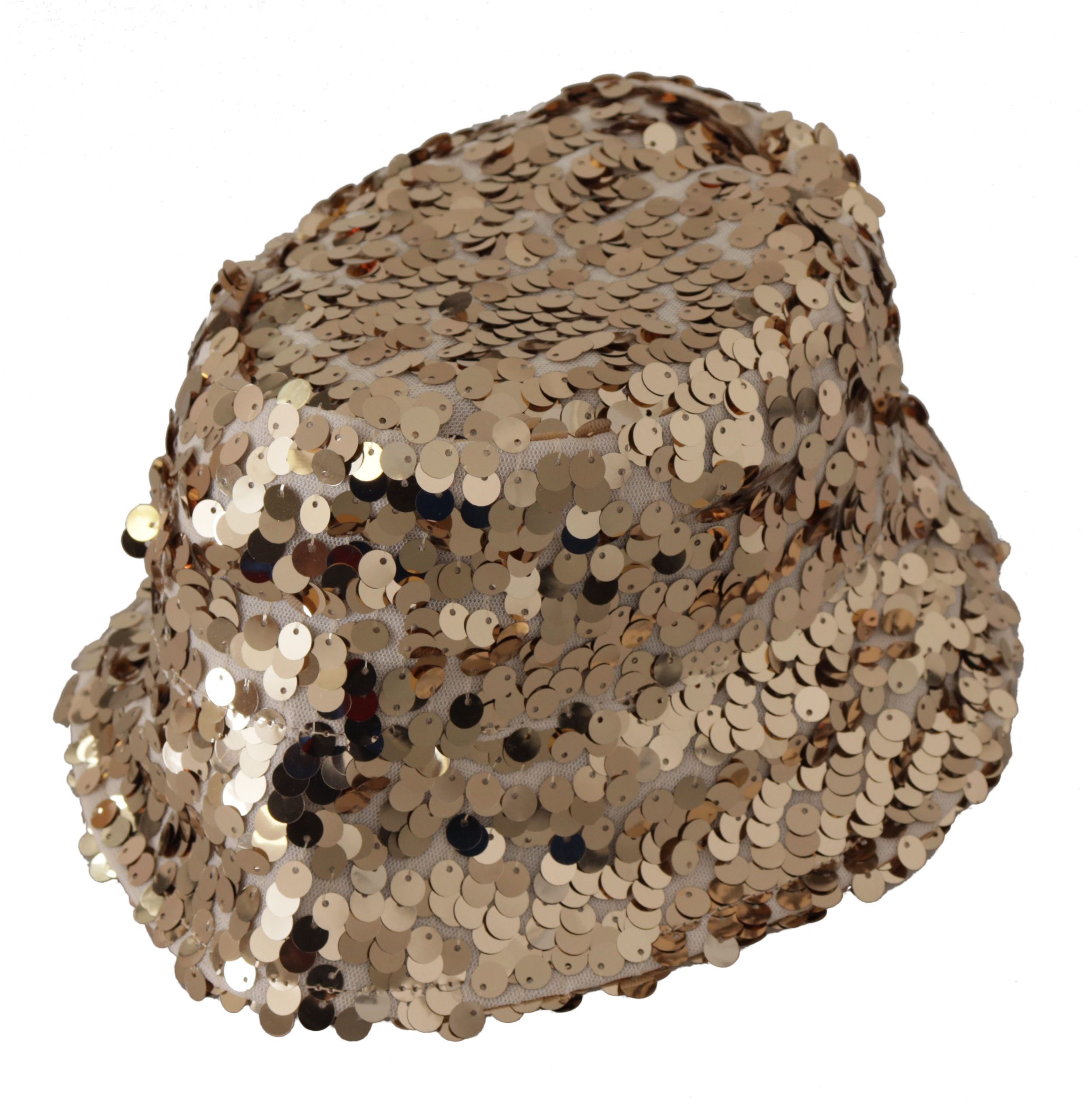 Silk Sequin Embellished Designer Brim Bucket Women's Hat - Dolce & Gabbana - Modalova
