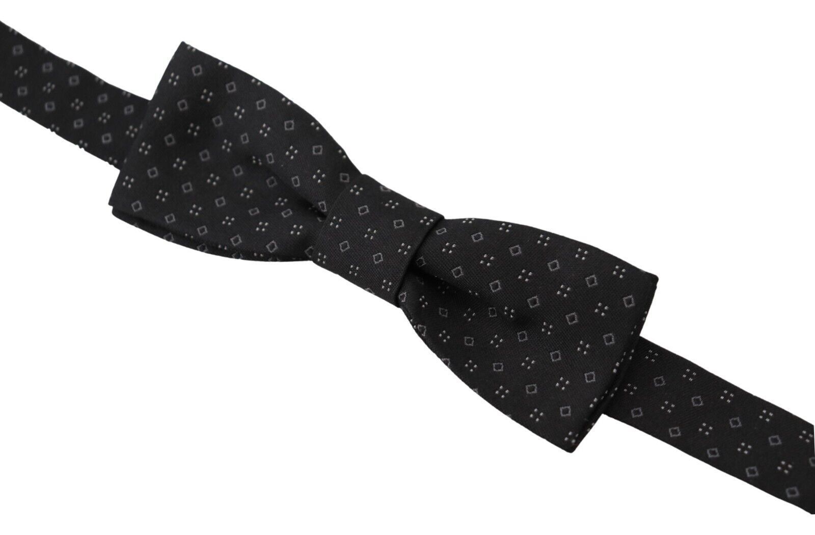 Pattern Silk Adjustable Neck Papillon Bow Men's Tie - Dolce & Gabbana - Modalova