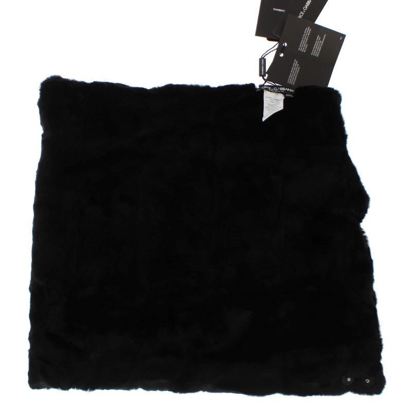 Weasel Fur Crochet Hood Scarf Women's Hat - Dolce & Gabbana - Modalova