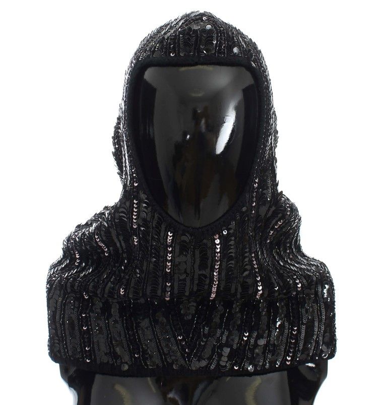 Knitted Sequin Hood Scarf Women's Hat - Dolce & Gabbana - Modalova