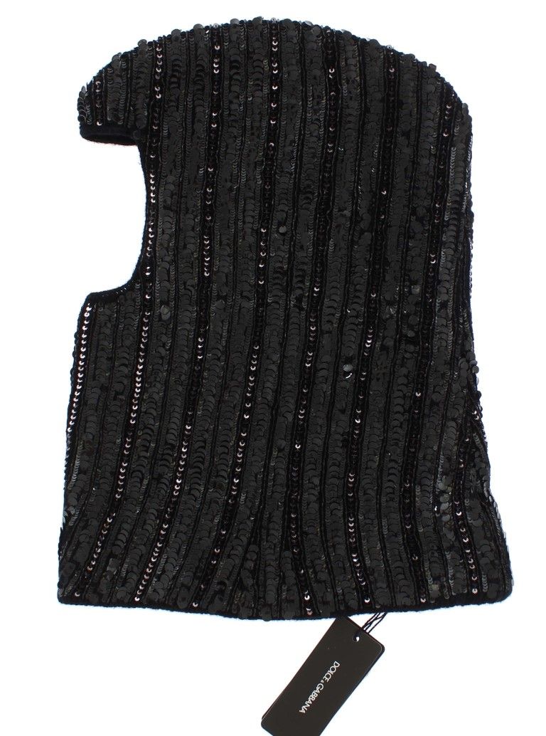 Knitted Sequin Hood Scarf Women's Hat - Dolce & Gabbana - Modalova