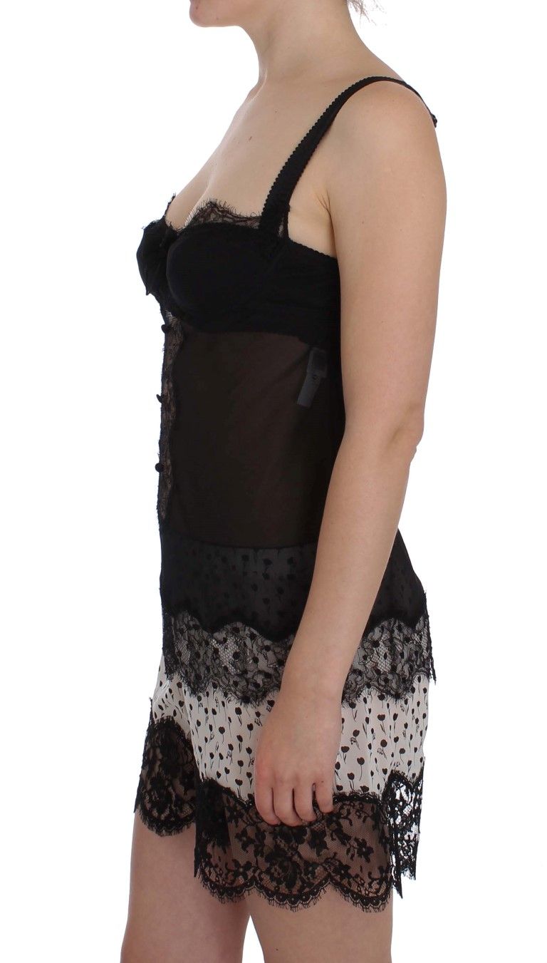 Silk Floral Lace Lingerie Women's Top - Dolce & Gabbana - Modalova