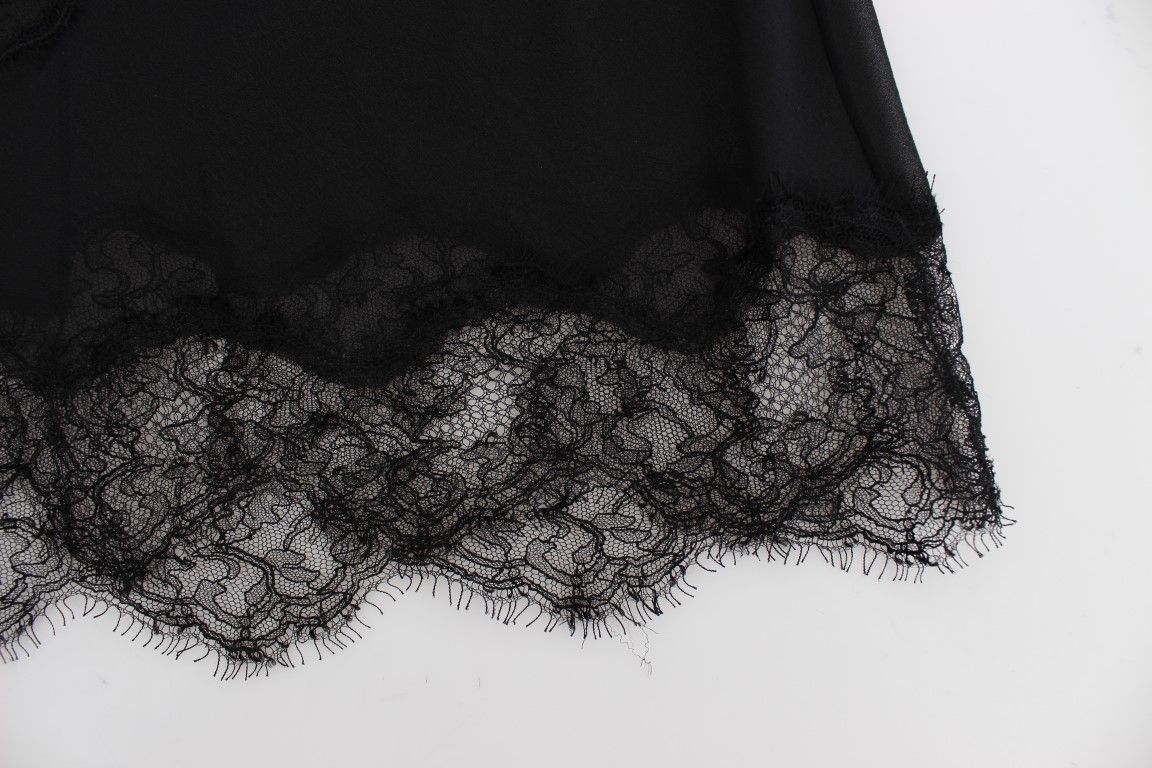 Silk Floral Lace Lingerie Women's Top - Dolce & Gabbana - Modalova