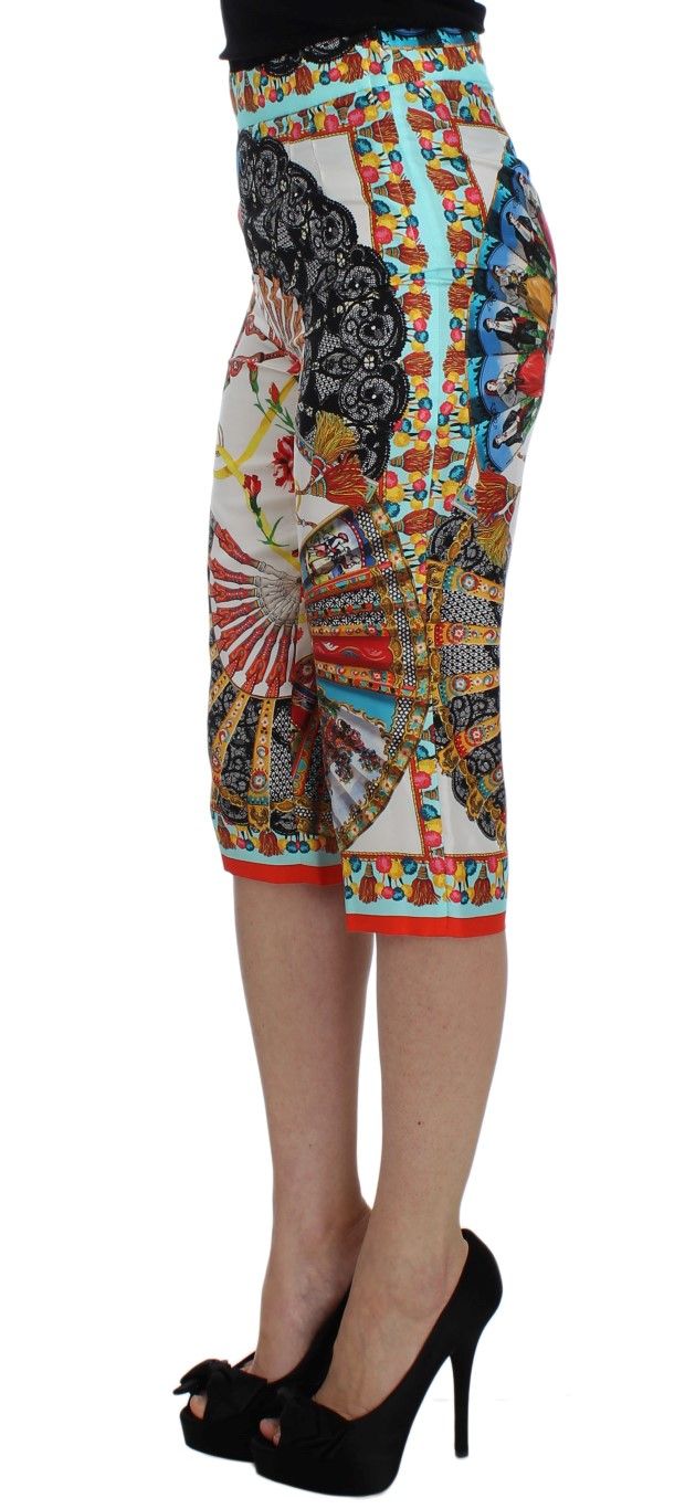 Majolica Sicily Silk Women's Pants - Dolce & Gabbana - Modalova