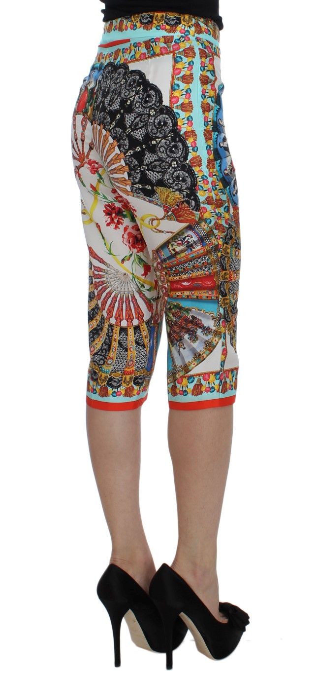 Majolica Sicily Silk Women's Pants - Dolce & Gabbana - Modalova