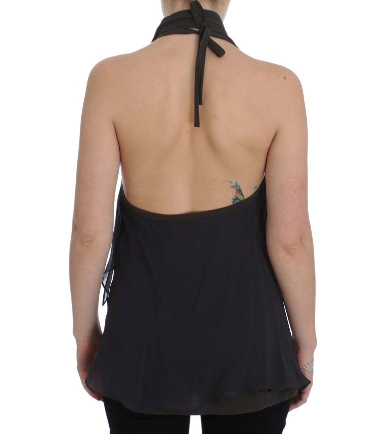Blue Stretch Blouse Women's Top - CORA GROPPO - Modalova