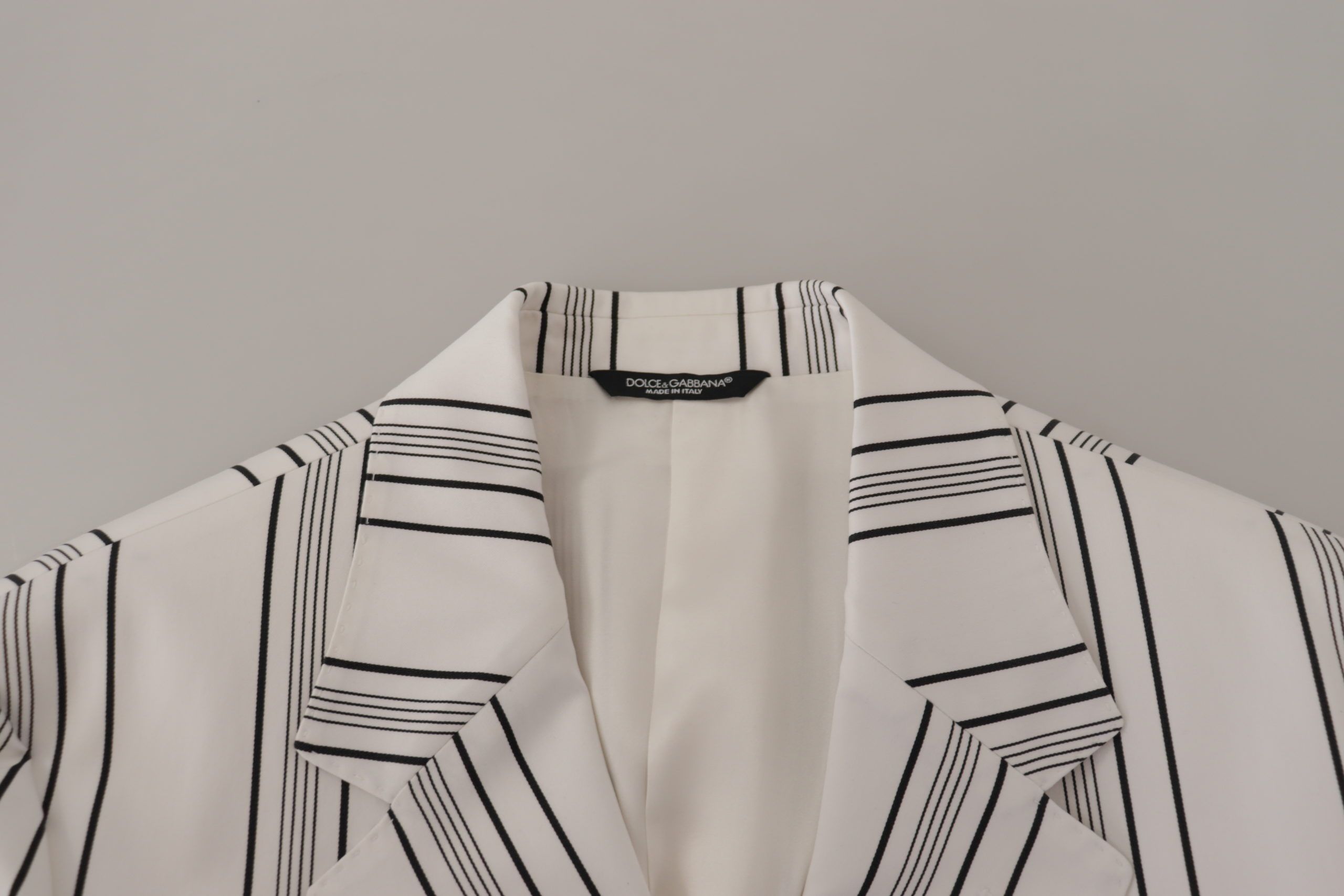 Stripes Cotton Single Breasted Men's Blazer - Dolce & Gabbana - Modalova