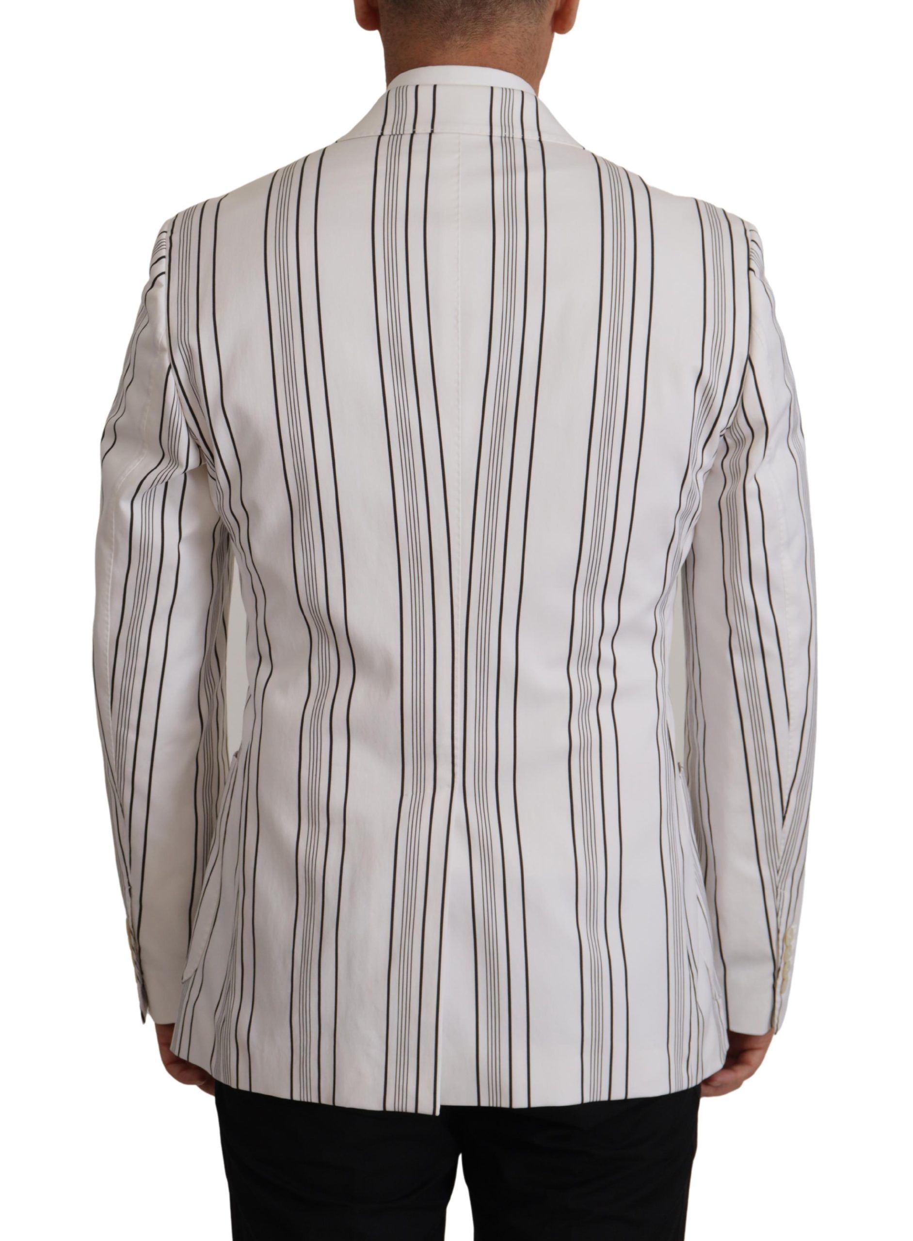 Stripes Cotton Single Breasted Men's Blazer - Dolce & Gabbana - Modalova