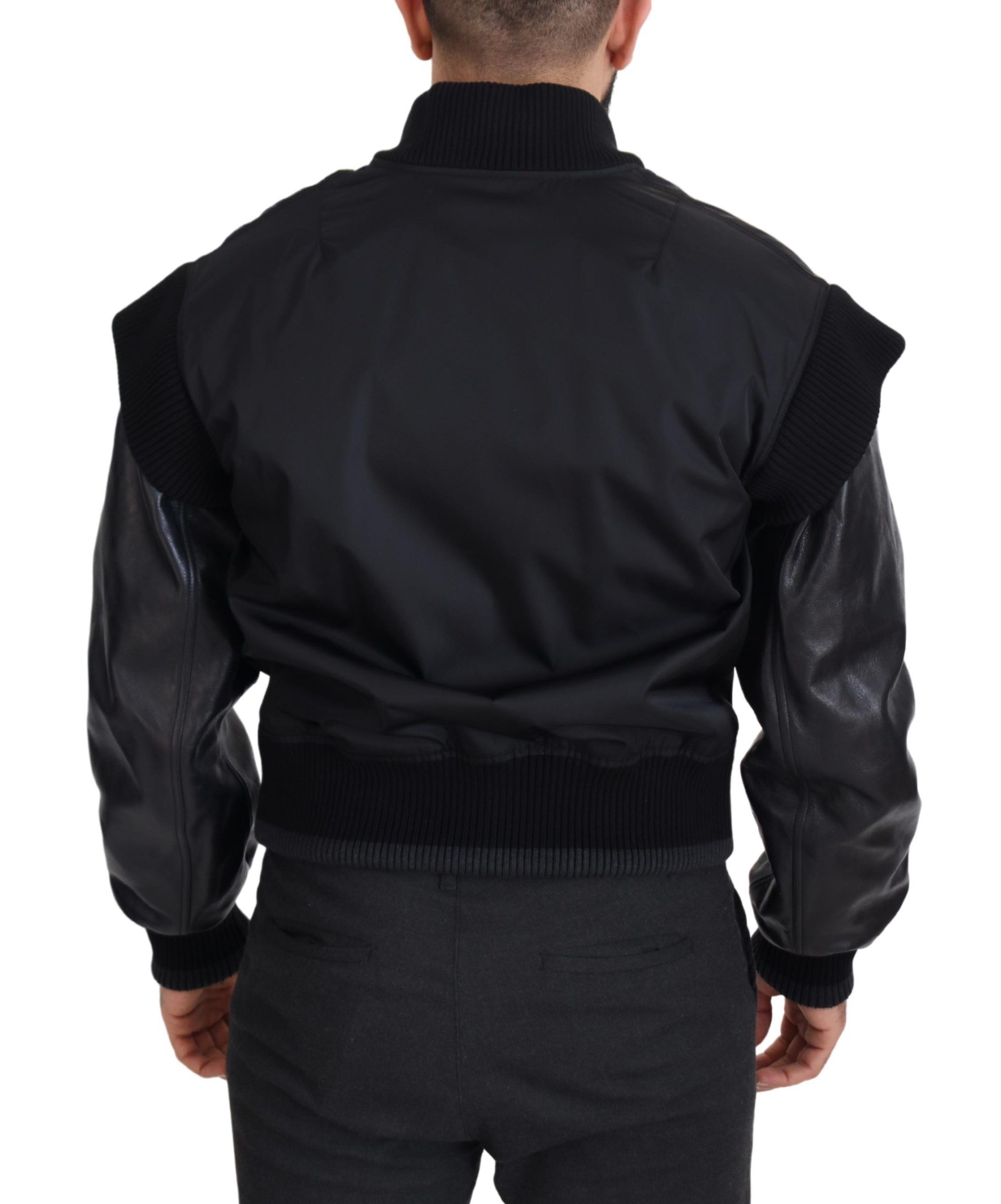 Nylon Crystals Coat Buttons Men's Jacket - Dolce & Gabbana - Modalova