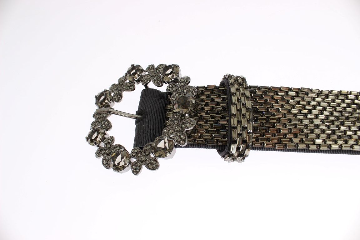 Crystal Buckle Sequined Waist Women's Belt - Dolce & Gabbana - Modalova