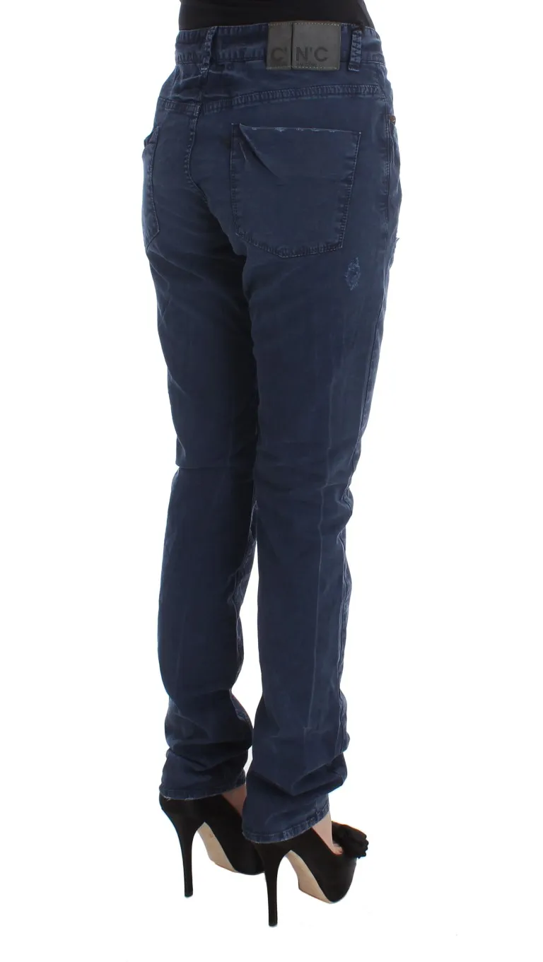 Cotton Blend Denim Women's Jeans - Costume National - Modalova