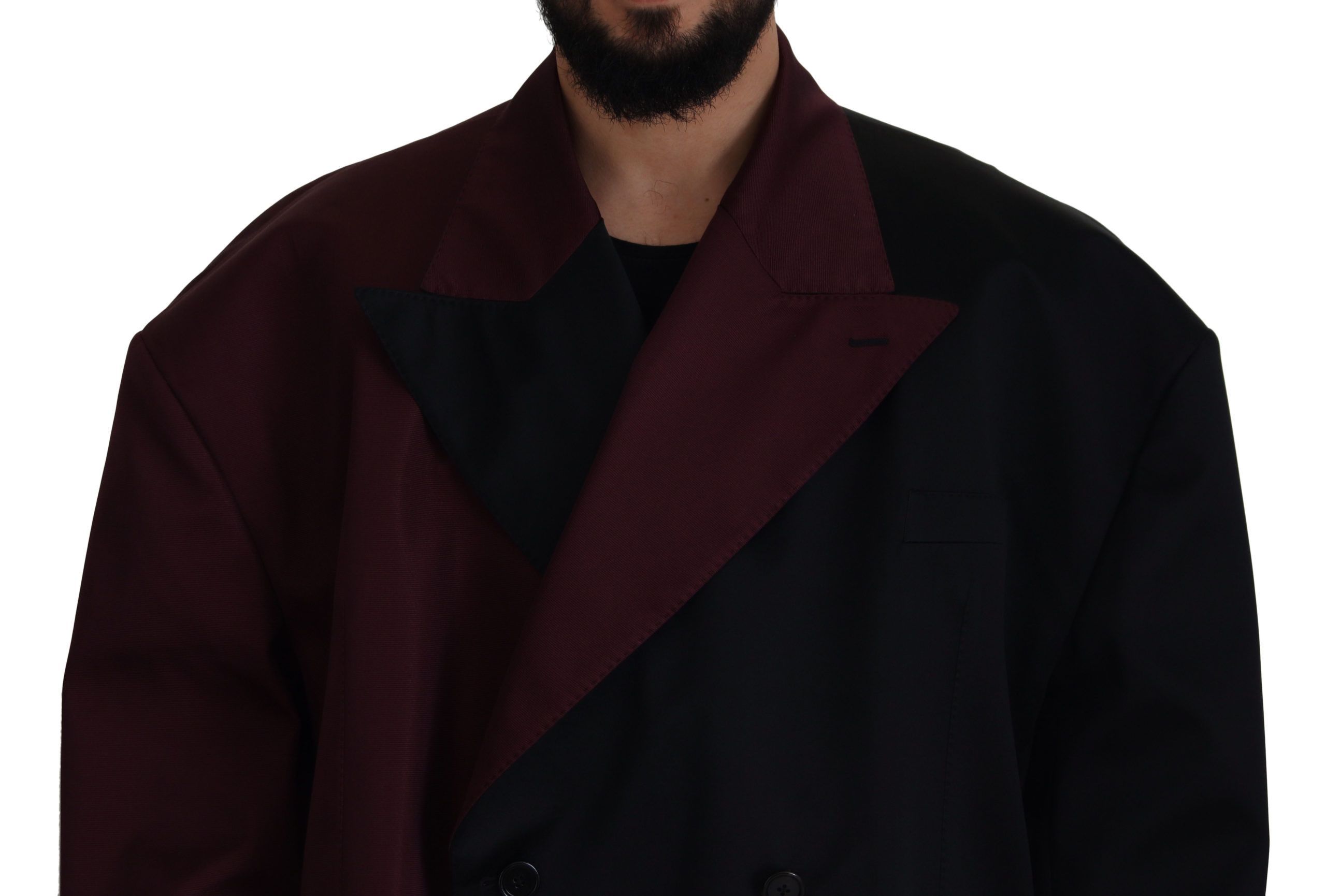 Polyester Double Breasted Men's Jacket - Dolce & Gabbana - Modalova