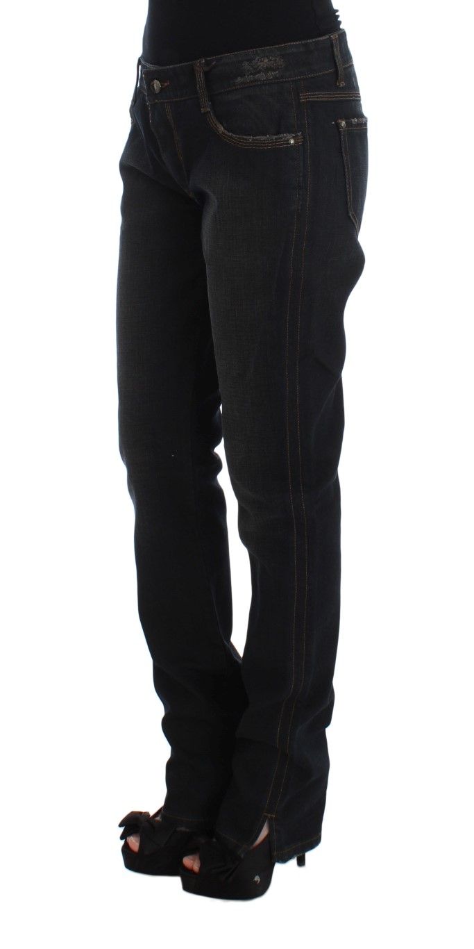 Wash Cotton Boyfriend Women's Jeans - Ermanno Scervino - Modalova