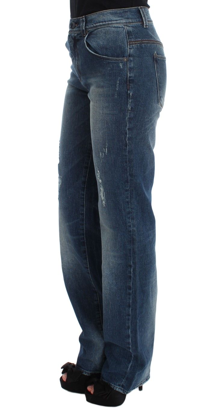 Wash Cotton Blend Slim Fit Women's Jeans - Ermanno Scervino - Modalova