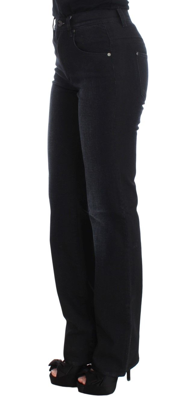 Cotton Blend Slim Fit Bootcut Women's Jeans - Ermanno Scervino - Modalova