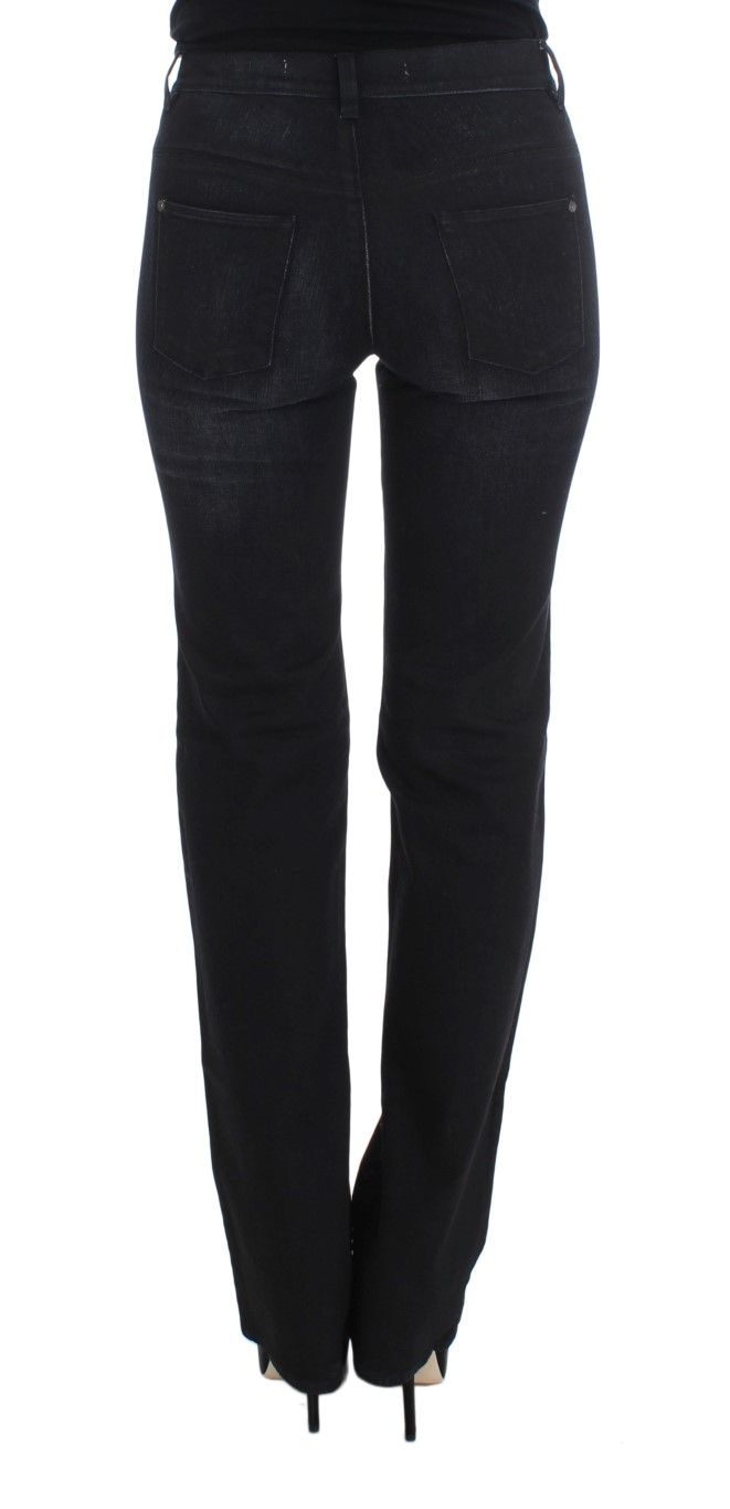 Cotton Blend Slim Fit Bootcut Women's Jeans - Ermanno Scervino - Modalova