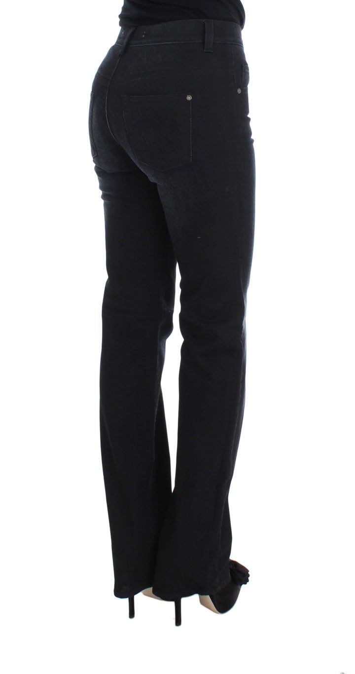 Cotton Blend Slim Fit Bootcut Women's Jeans - Ermanno Scervino - Modalova