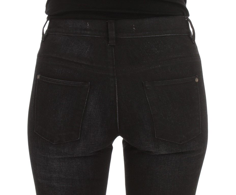 Cotton Blend Slim Fit Bootcut Women's Jeans - Ermanno Scervino - Modalova