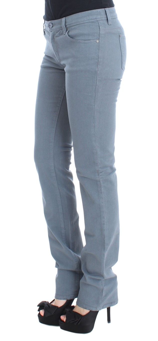 Cotton Blend Slim Fit Bootcut Women's Jeans - Ermanno Scervino - Modalova