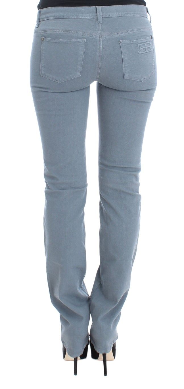 Cotton Blend Slim Fit Bootcut Women's Jeans - Ermanno Scervino - Modalova