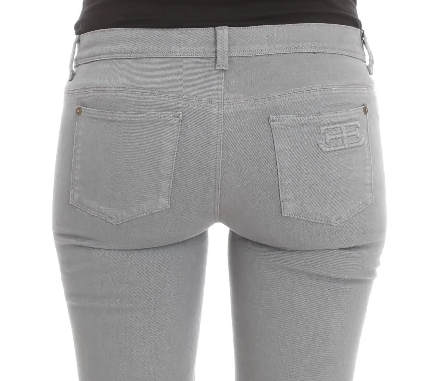 Cotton Blend Slim Fit Bootcut Women's Jeans - Ermanno Scervino - Modalova