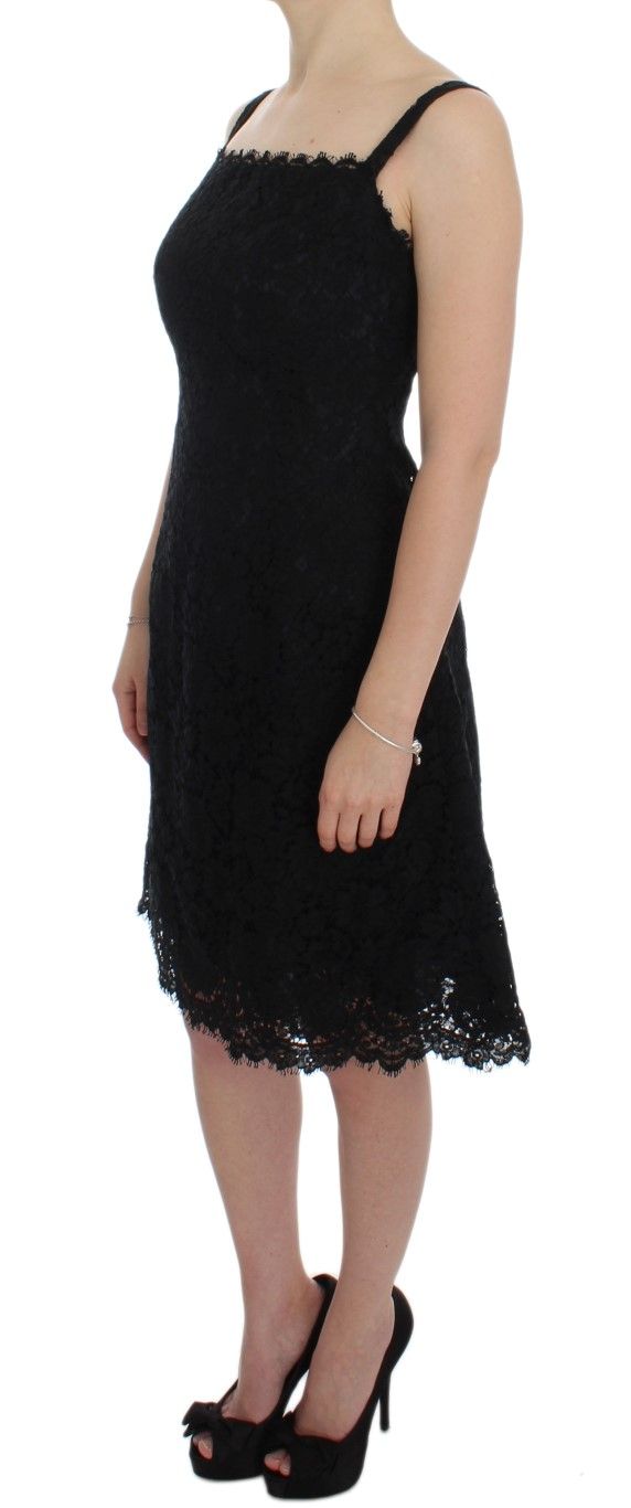 Floral Lace Shift Knee Length Women's Dress - Dolce & Gabbana - Modalova