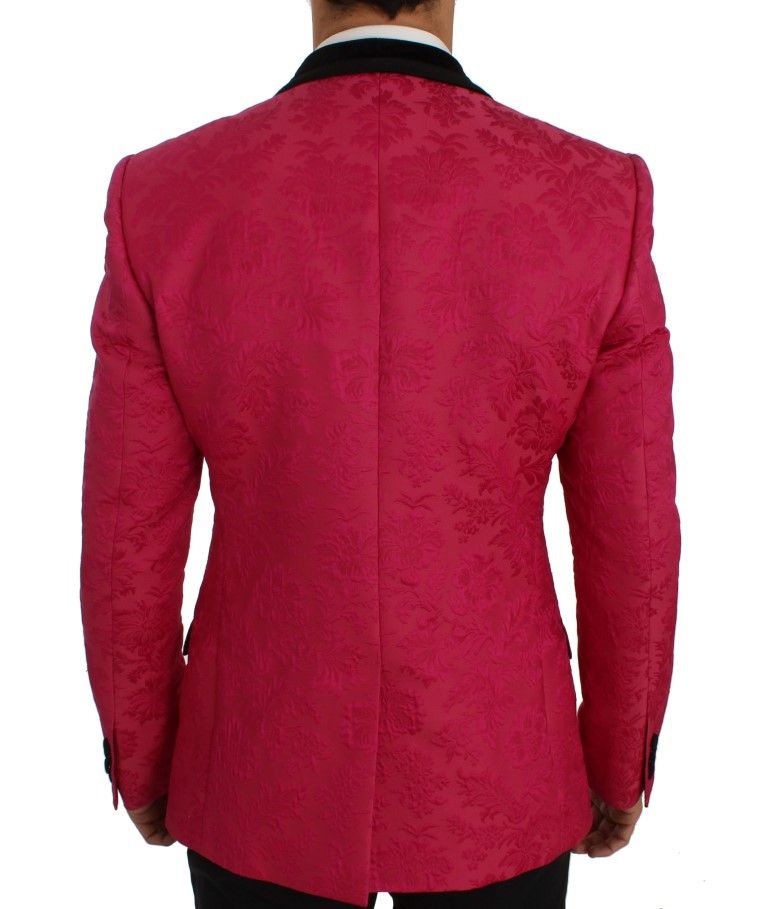 Floral Brocade Slim Blazer Men's Jacket - Dolce & Gabbana - Modalova