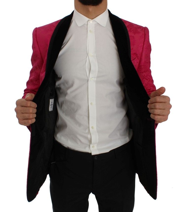 Floral Brocade Slim Blazer Men's Jacket - Dolce & Gabbana - Modalova