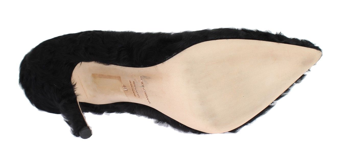 Xiangao Lamb Fur Leather Women's Pumps - Dolce & Gabbana - Modalova