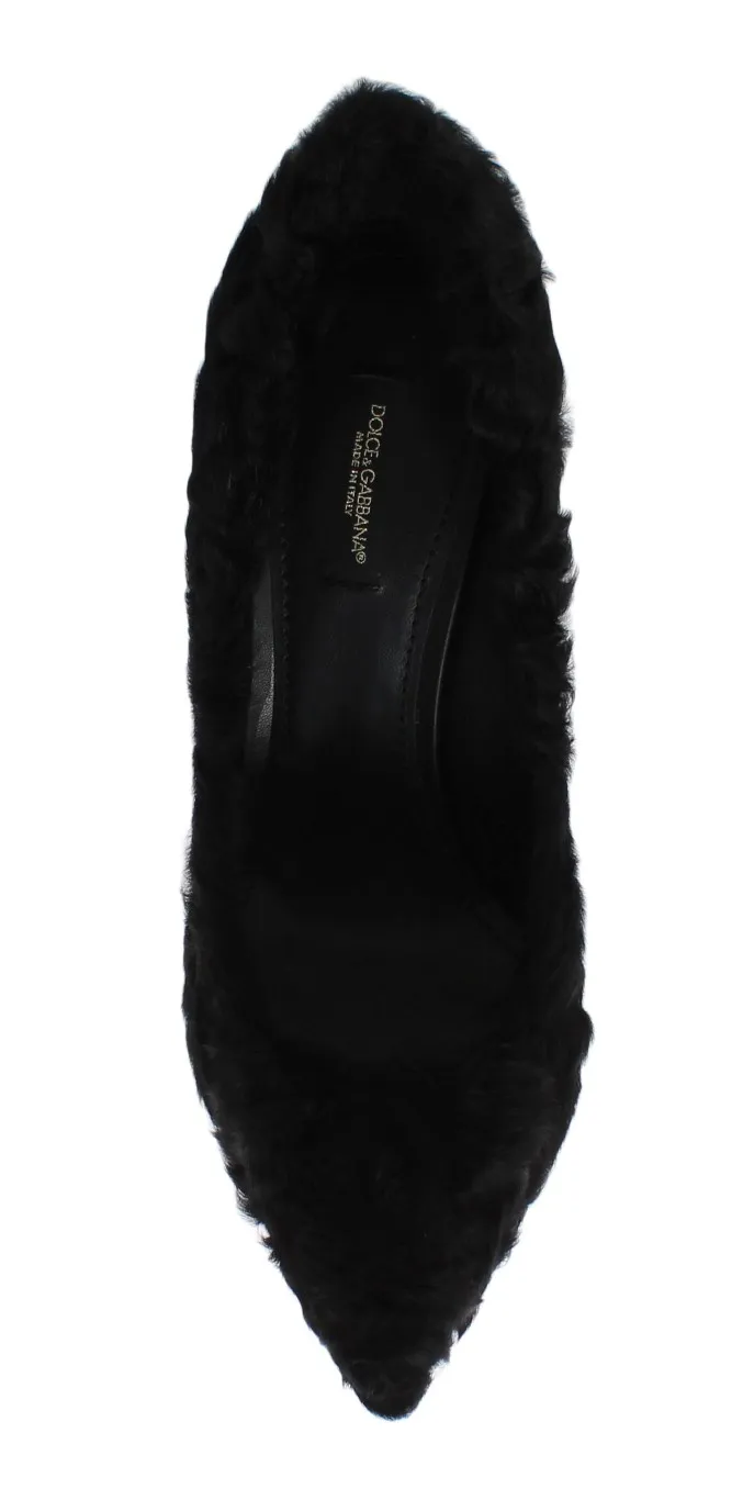 Xiangao Lamb Fur Leather Women's Pumps - Dolce & Gabbana - Modalova