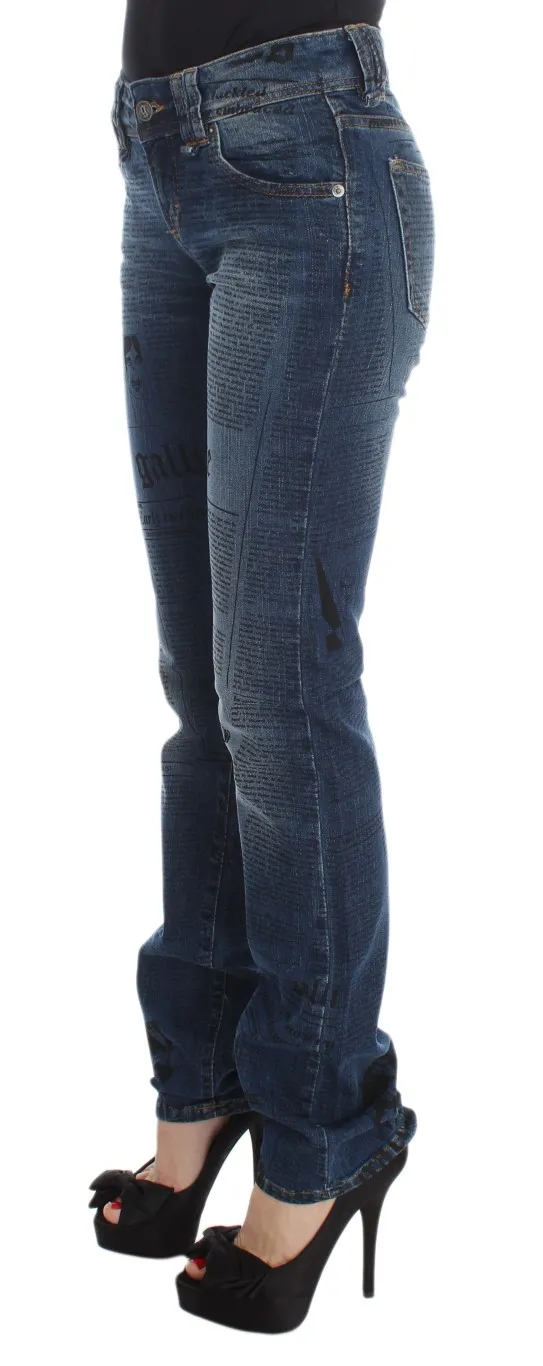 Wash Cotton Blend Slim Fit Bootcut Women's Jeans - John Galliano - Modalova