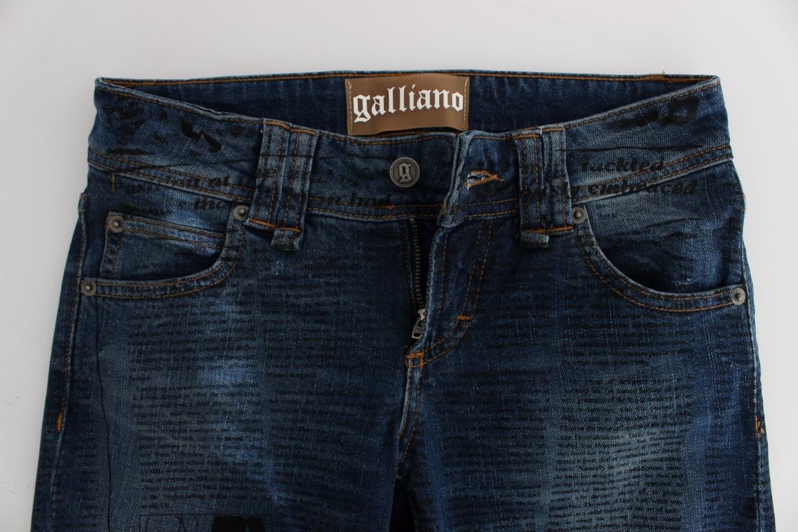 Wash Cotton Blend Slim Fit Bootcut Women's Jeans - John Galliano - Modalova