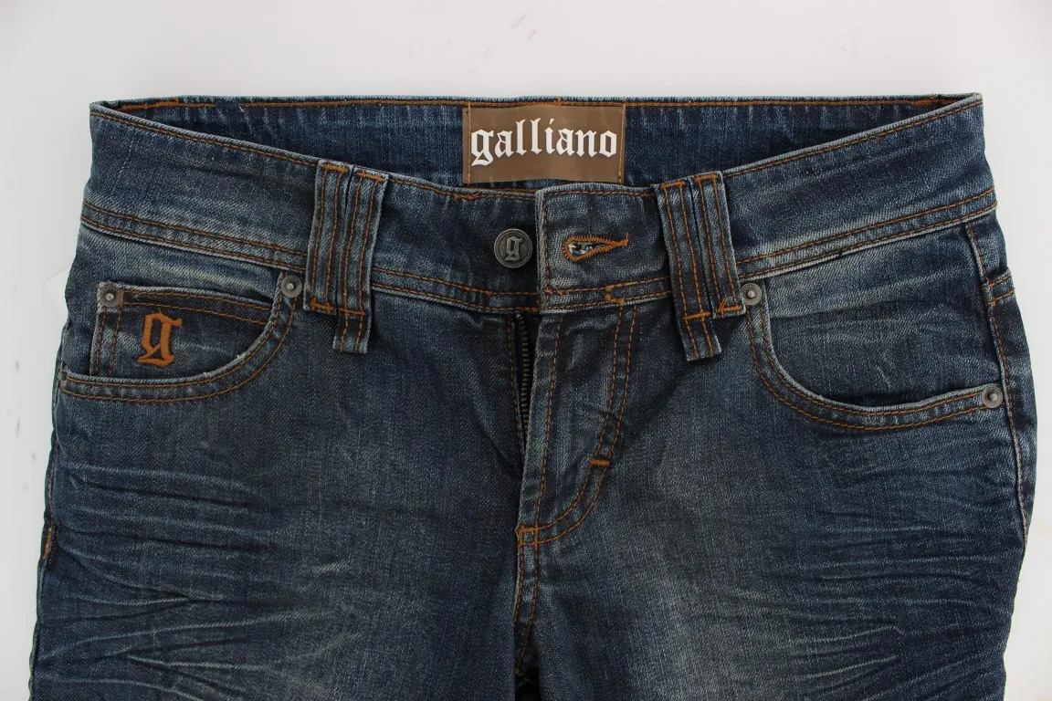 Wash Cotton Blend Slim Fit Women's Jeans - John Galliano - Modalova