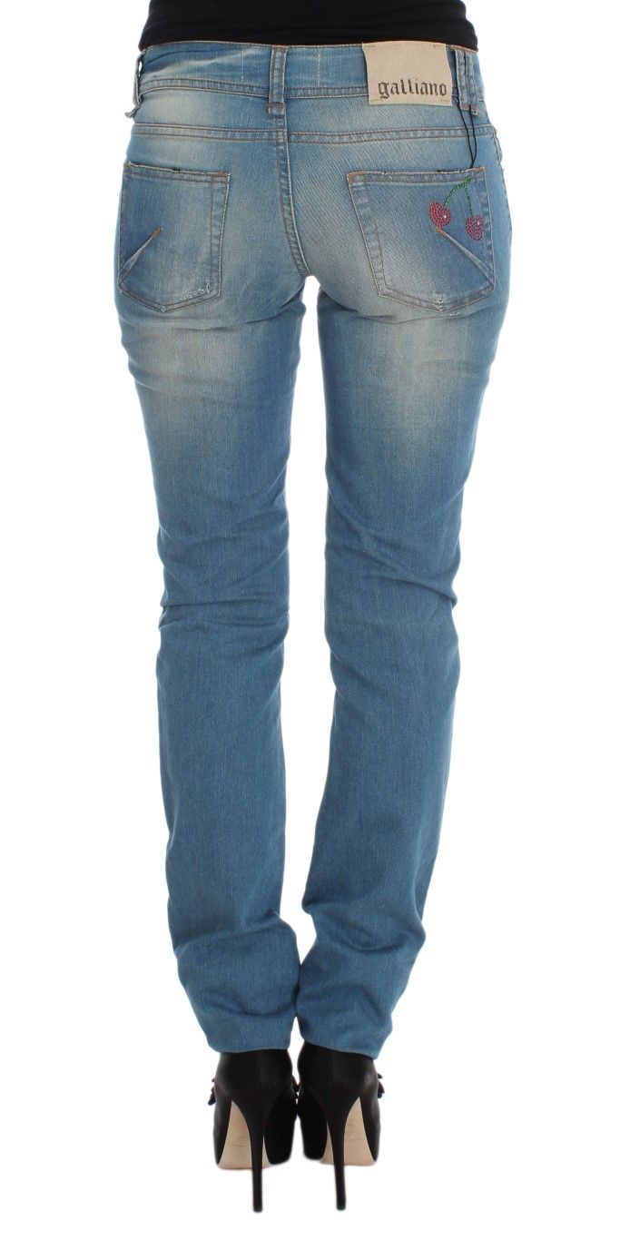 Wash Cotton Blend Slim Fit Women's Jeans - John Galliano - Modalova