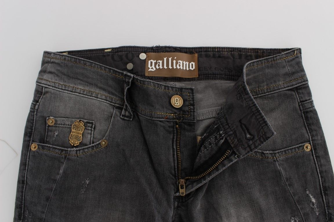 Wash Cotton Blend Slim Fit Stretch Women's Jeans - John Galliano - Modalova