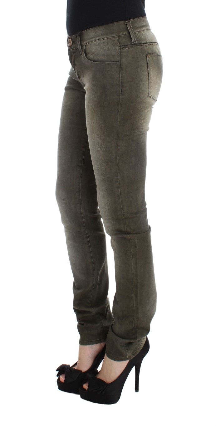 Wash Cotton Blend Slim Fit Women's Jeans - Ermanno Scervino - Modalova