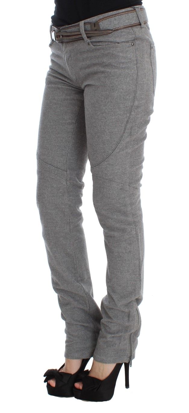 Cotton Slim Fit Casual Bootcut Women's Pants - Ermanno Scervino - Modalova