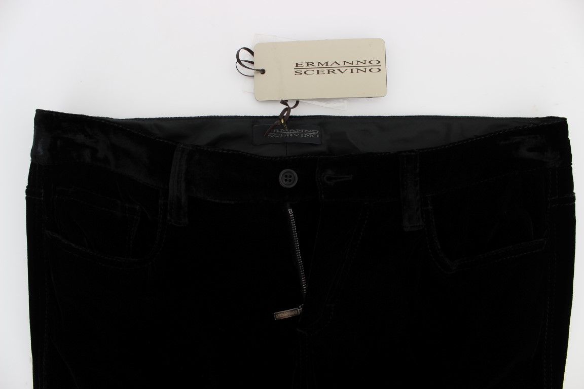 Viscose Blend Velvet Slim Fit Women's Pants - Ermanno Scervino - Modalova