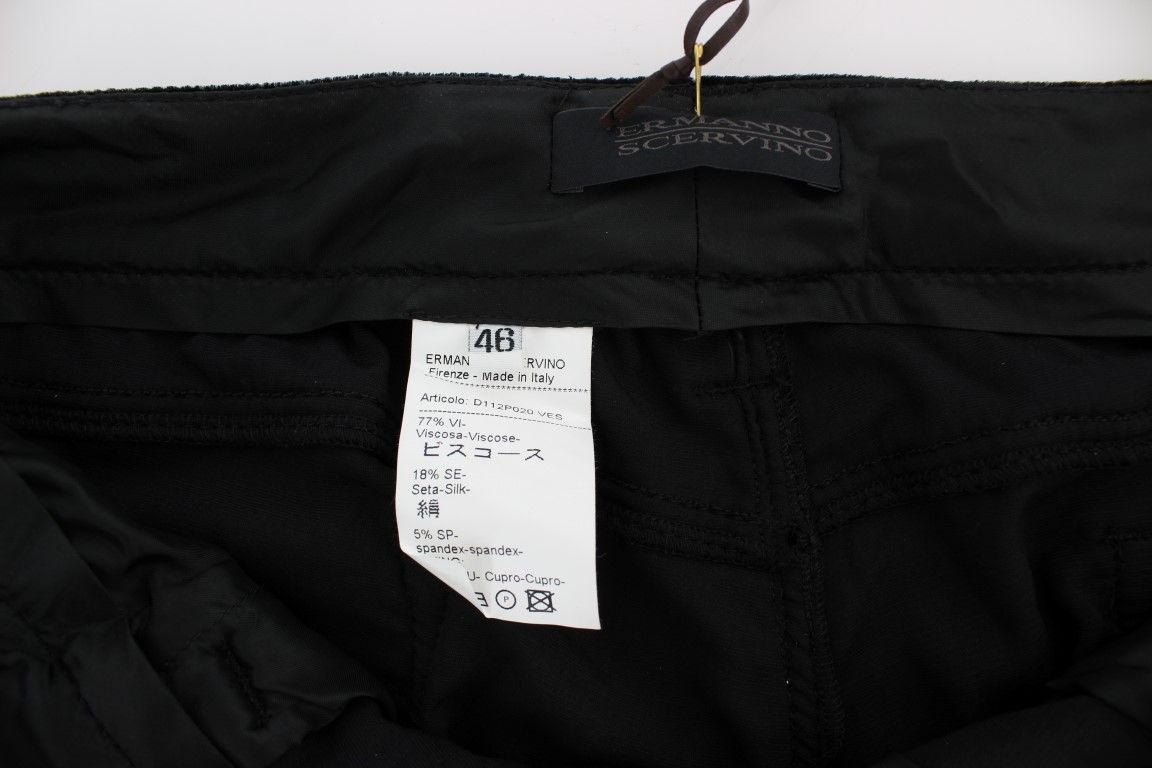 Viscose Blend Velvet Slim Fit Women's Pants - Ermanno Scervino - Modalova