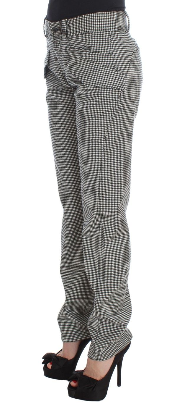 Checkered Cotton Casual Women's Pants - Ermanno Scervino - Modalova